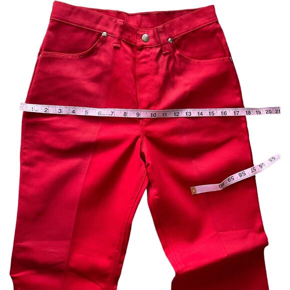 Collectors Dream! NOS VINTAGE 1970’s Red Wrangler Jeans Junior Size 7/8 - Picture 13 of 16